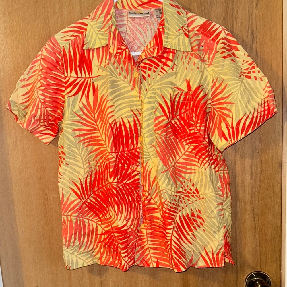 Sunbay Cotton Tropical Top